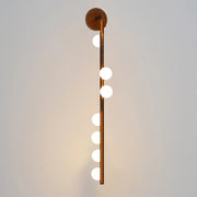 Modern Linear Brass Glass Wall Light