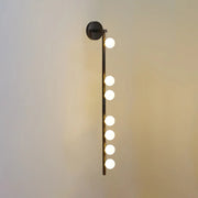 Modern Linear Brass Glass Wall Light