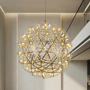 Elegant Stainless Luster Ball Pendant Light