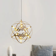 Elegant Stainless Luster Ball Pendant Light