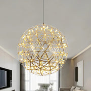 Elegant Stainless Luster Ball Pendant Light