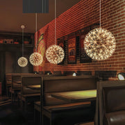Elegant Stainless Luster Ball Pendant Light