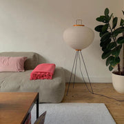 Oriental Round Paper Shade Lamp