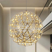 Elegant Stainless Luster Ball Pendant Light