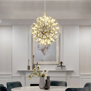 Elegant Stainless Luster Ball Pendant Light