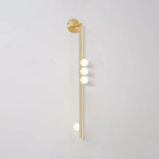Modern Linear Brass Glass Wall Light
