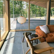 Oriental Round Paper Shade Lamp