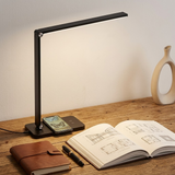 Foldable LED Eye-Care Desk Lamp with Wireless Charging USB Study & Reading Lamp